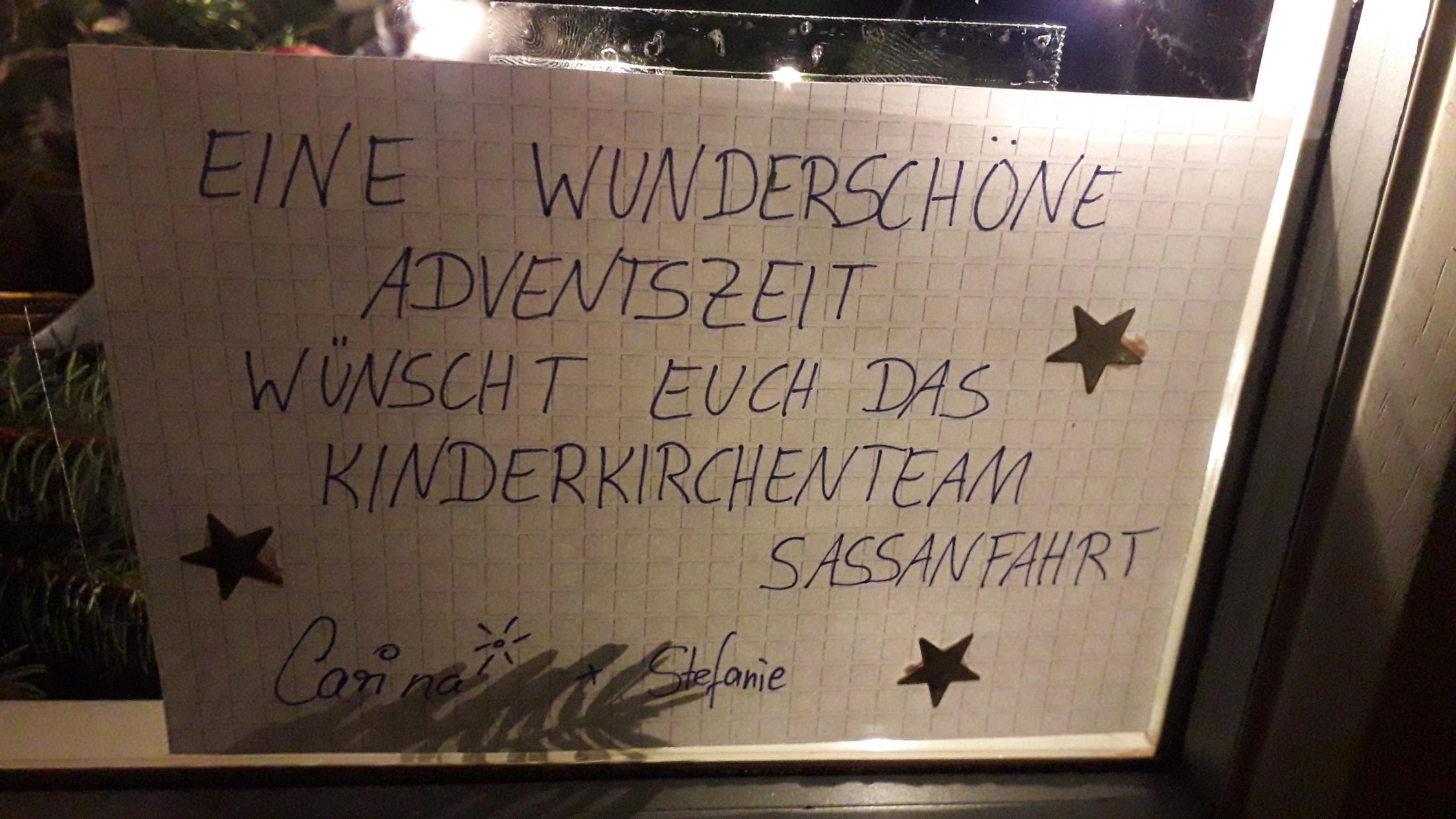 Zweites Adventsfenster