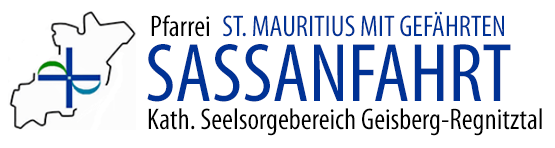 Logo und Schriftzug im Kopf der Homepage der Pfarrei Sassanfahrt